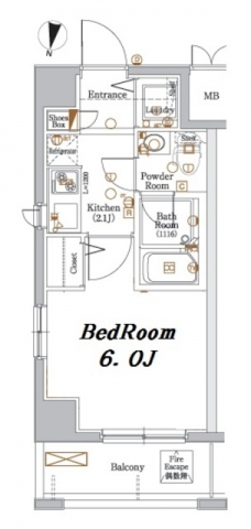 アクサス志村坂上の間取り図