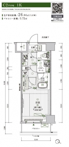 メインステージ北千住VIIの間取り図