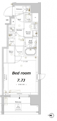 アクサス西大島Sta.の間取り図