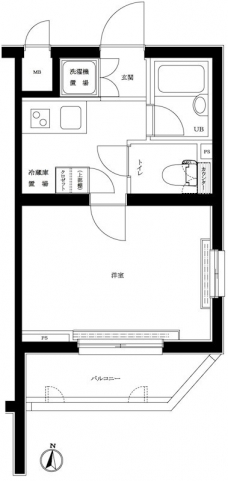 ルーブル中野富士見町弐番館の間取り図