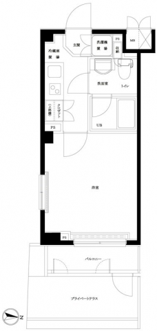 ルーブル中野富士見町の間取り図
