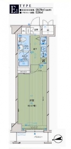 メインステージ大山の間取り図