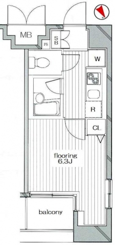 グランヴァンデュヴェール東京の間取り図