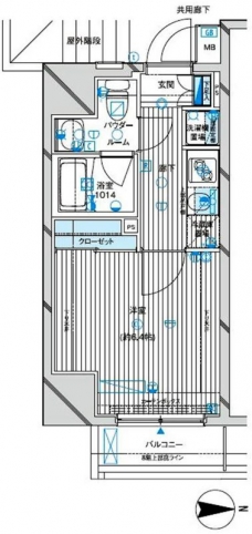 メインステージ西蒲田の間取り図