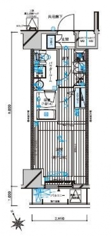 メインステージ立川の間取り図