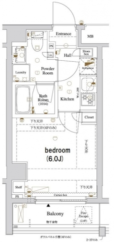 アクサス品川レジデンスの間取り図