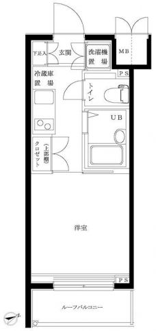 ルーブル早稲田の間取り図