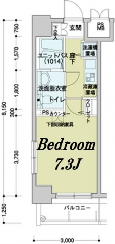 メインステージ八丁堀の間取り図