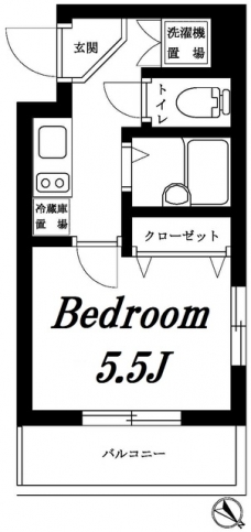 ルーブル中目黒の間取り図