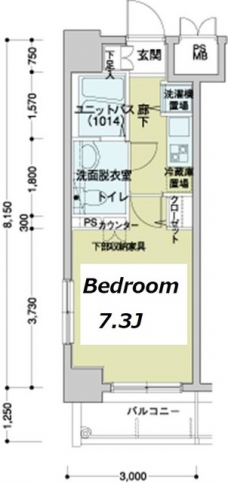メインステージ八丁堀の間取り図