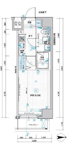 メインステージ武蔵関駅前IIの間取り図