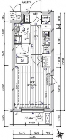 メインステージ南蒲田の間取り図