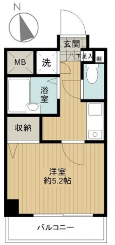 シンシア蒲田ステーションプラザの間取り図