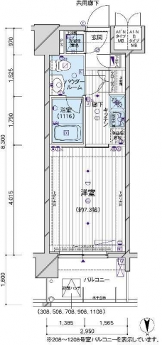 メインステージパーク大山の間取り図