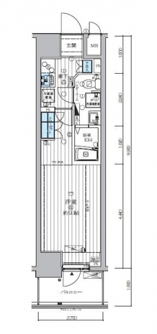 ランドステージ両国の間取り図