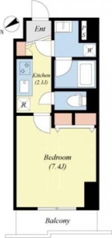 スカイコートグランデ清澄白河の間取り図