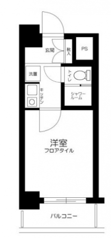 Apartment祐天寺の間取り図