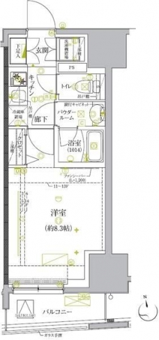 クレイシア板橋モデルノの間取り図