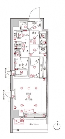 クレイシア板橋本町の間取り図