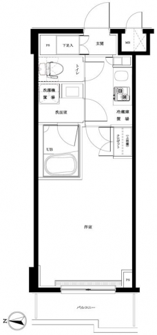 ルーブル高島平の間取り図