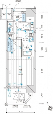 メインステージ駒込ラ・ヴェールの間取り図