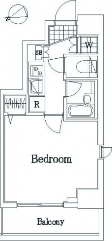 パークウェル浜松町の間取り図