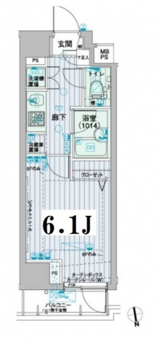メインステージ浜松町の間取り図