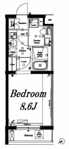 アクサス国分寺の間取り図