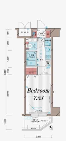 メインステージ五反田駅前の間取り図