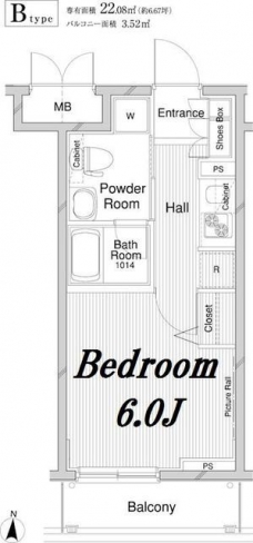メインステージ錦糸町IIの間取り図