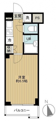 ルーブル神楽坂弐番館の間取り図