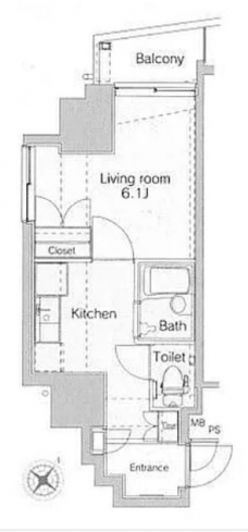 ヴェローナ目黒の間取り図
