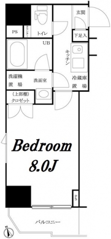 ルーブル新宿原町の間取り図