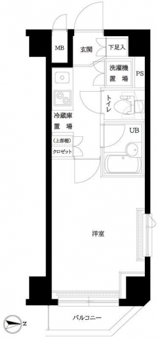 ルーブル大塚弐番館の間取り図