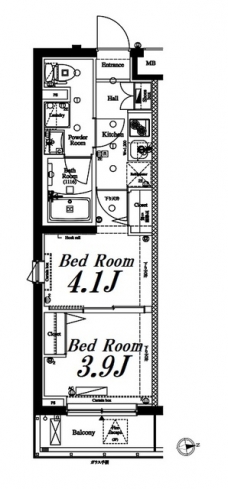 アークマーク中野鷺宮の間取り図