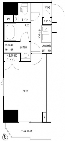 ルーブル新宿原町の間取り図