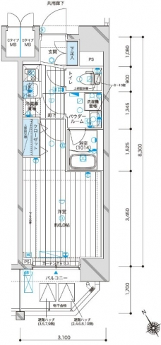 メインステージ駒込ラ・ヴェールの間取り図