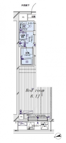 メインステージ府中中河原駅前の間取り図