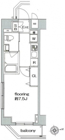 グランヴァン亀戸IIIの間取り図