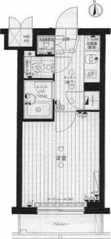 ルーブル早稲田弐番館の間取り図