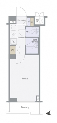 ルーブル神楽坂弐番館の間取り図