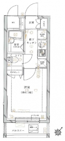 クレイシア旗の台の間取り図