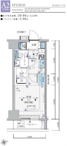 メインステージ北千住IIIの間取り図