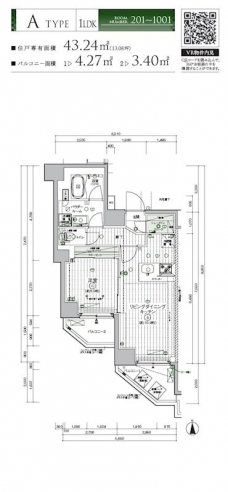 メインステージ東向島IIの間取り図