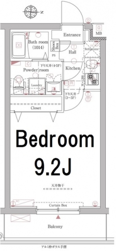 アクサス池上Sta．の間取り図