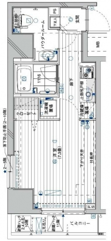 メインステージ錦糸町IVの間取り図