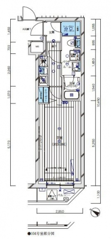 メインステージ新宿中井の間取り図