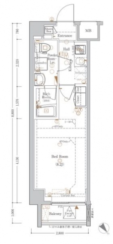 ヴァローレクオリタ池袋の間取り図