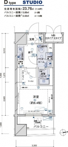 メインステージ江戸川橋IIIの間取り図