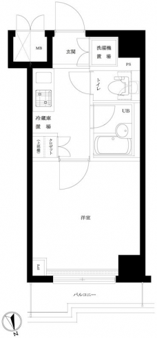 ルーブル大井町参番館の間取り図